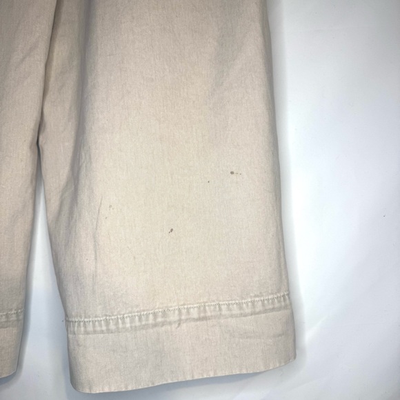 Free People Wide-Leg After Love Cuff  Cropped Pant in Sandshell Size Large - Picture 14 of 14